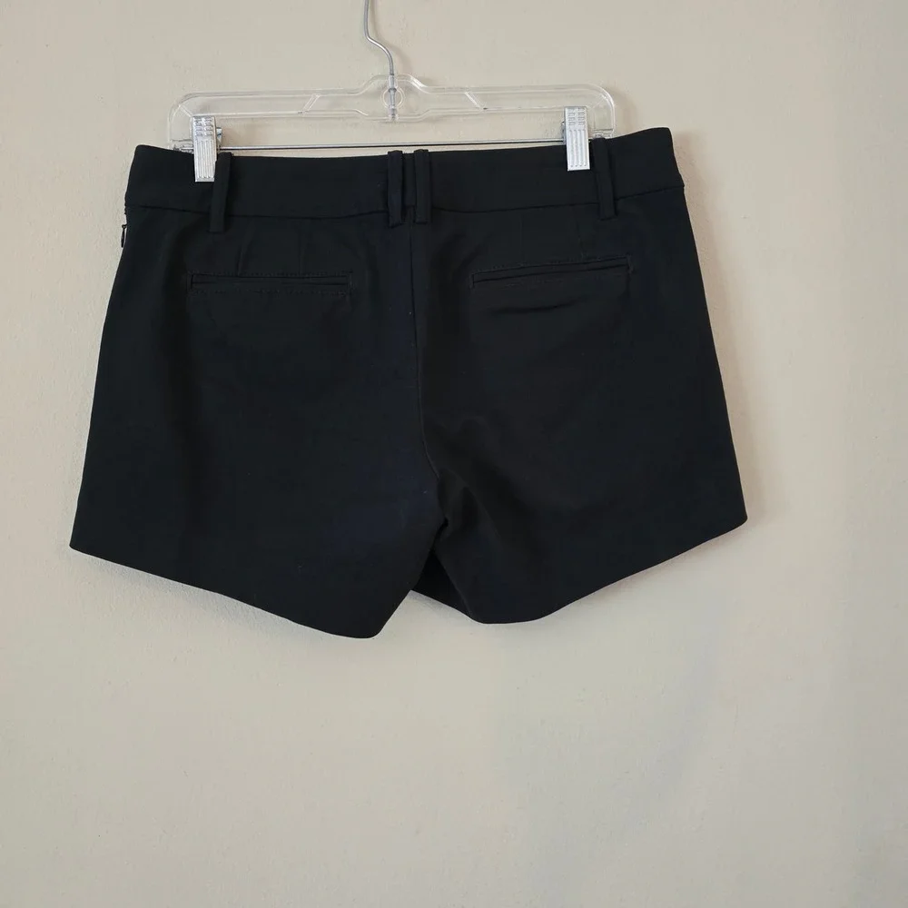 Lily Pulitzer Womens Black Mid‎ Rise Shorts with Pockets Size 6 Side Zipper